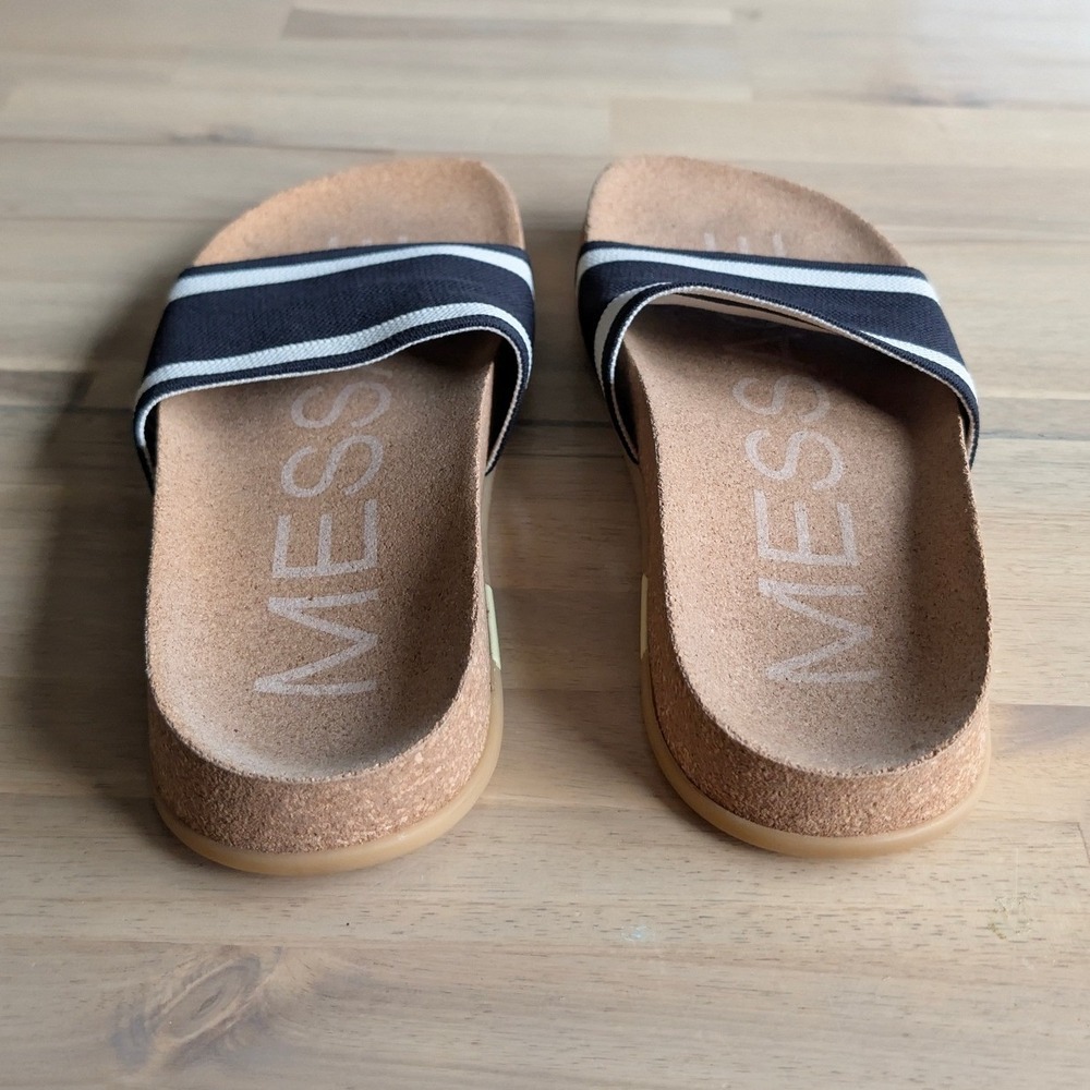 MESSAGE Mullen Slide Sandal -Black/Cream Size EU 39 (US 8.5/9) - Picture 6 of 10